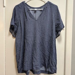 Old Navy V-neck Stripped Loose Flowy Top